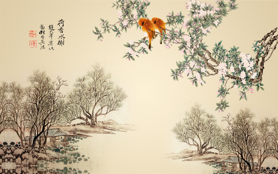 A040484-荷香水榭国画