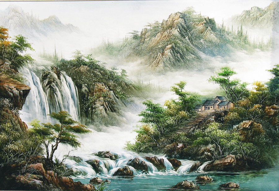 B373中式-国画山水