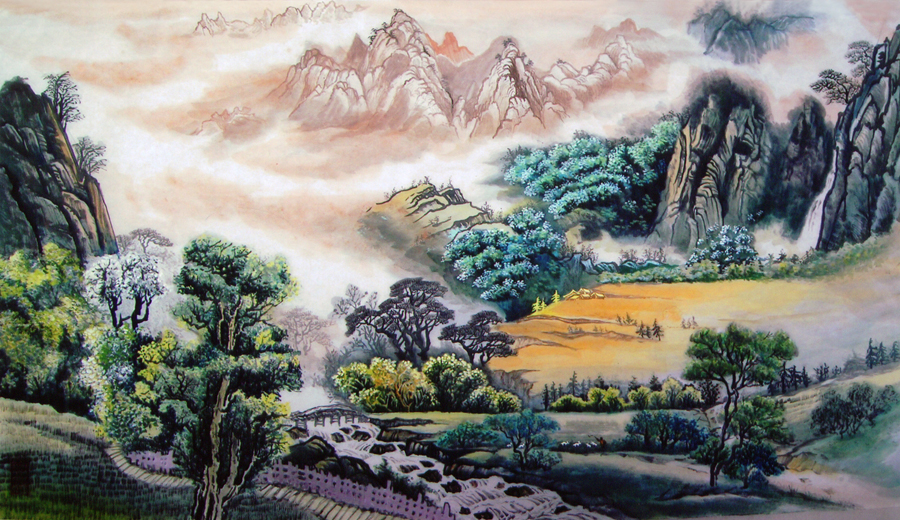 B374中式-国画山水