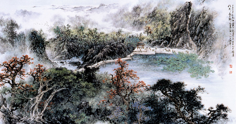 B405中式-国画 山水