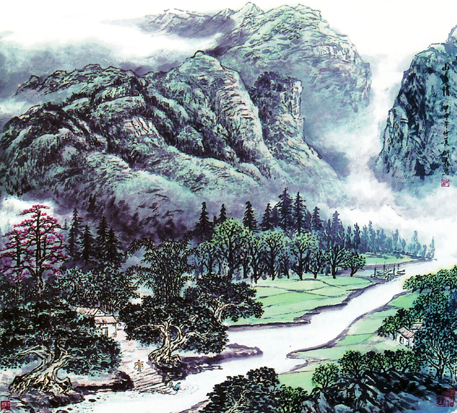 B850中式-国画-山水