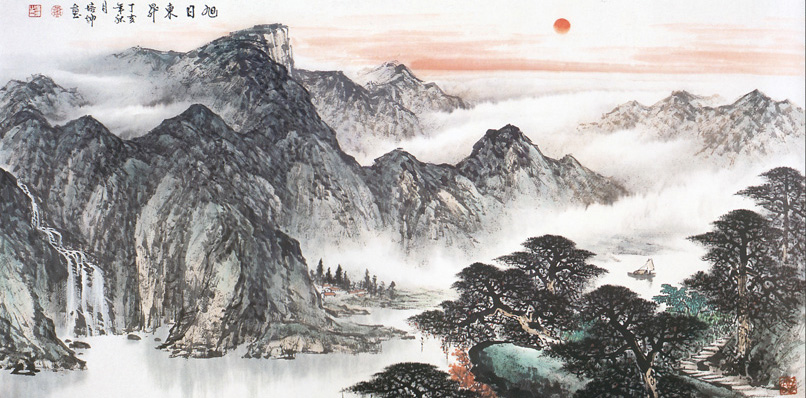 B1736中式-国画山水