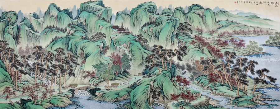 B4712中式-国画山水
