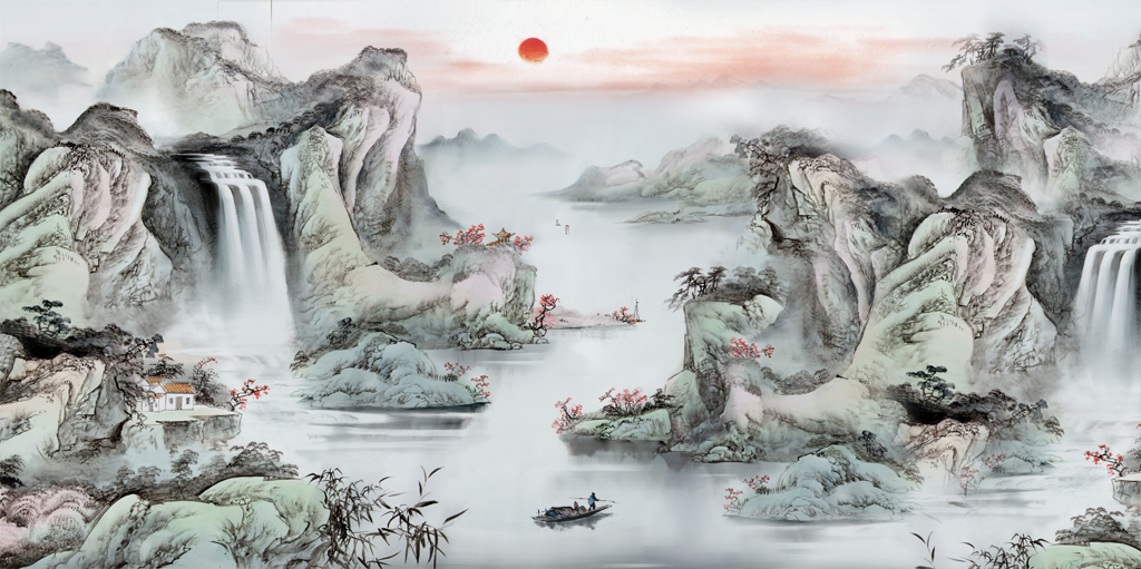 F5502中式-国画山水