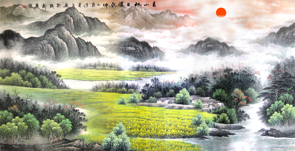 F5523中式-国画 山水