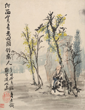 A000017中式风韵-山水风景-清 石涛 花卉山水