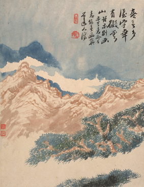 A000022中式风韵-山水风景-清 石涛 花卉山水