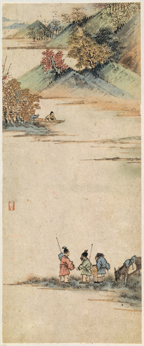A000462中式风韵-山水风景-山水物件花卉