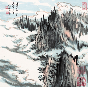 A000513中式风韵-山水风景-陆严少 山水图