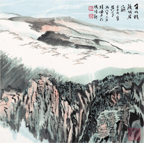 A000514中式风韵-山水风景-陆严少 山水图