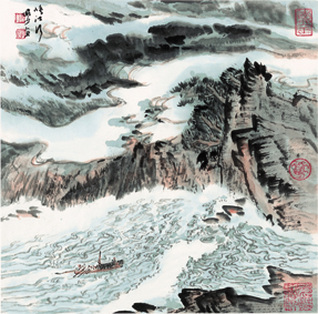 A000515中式风韵-山水风景-陆严少 山水图