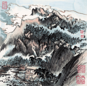 A000516中式风韵-山水风景-陆严少 山水图