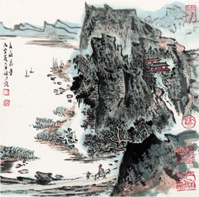 A000520中式风韵-山水风景-陆严少 山水图