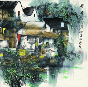 A000528-中式风韵-山水风景-水乡