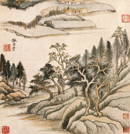 A000533中式风韵-山水风景-董其昌仿古山水