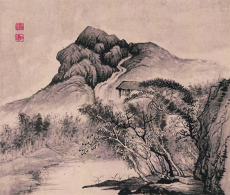A000551中式风韵-山水风景-石涛 设色山水