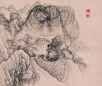 A000560中式风韵山水-石涛 设色山水