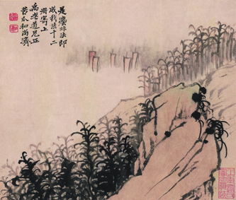 A000562中式风韵-山水风景-石涛 设色山水