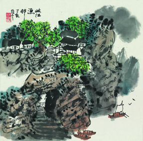A000575中式风韵-山水风景-山水