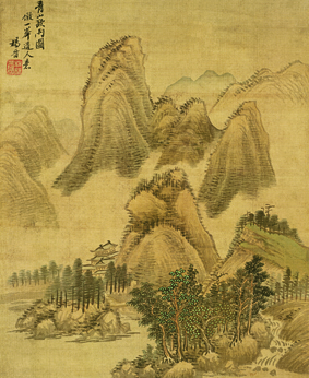 A000584中式风韵-山水风景-杨晋仿古山水