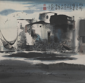 A000596中式风韵-山水风景-刘茂善-江南水乡图