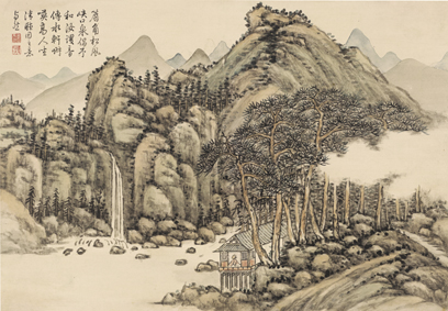 A000606中式风韵-山水风景--方综山水
