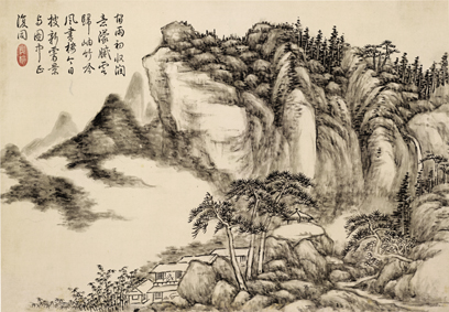 A000607中式风韵-山水风景- 方综 山水