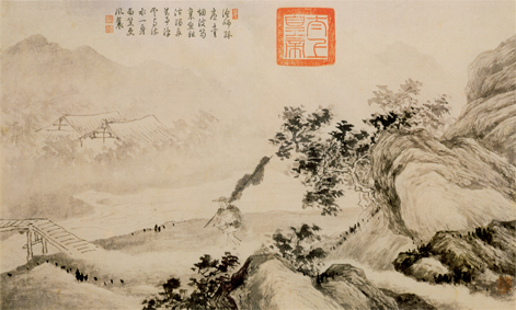 A000614中式风韵- 山水风景- 唐寅 山水人物