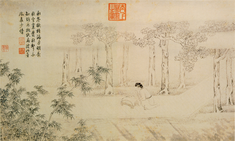 A000618中式风韵-山水风景- 唐寅 山水人物