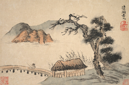 A000627中式风韵-山水风景- 石涛 山水