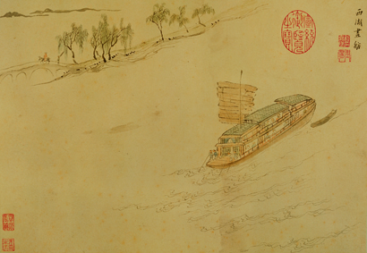 A000636中式风韵- 山水-西湖画舫