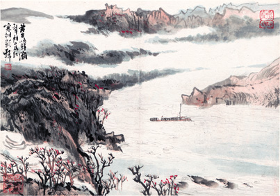 A000657中式风韵- 山水 陆严 少黄牛夏静滩声转
