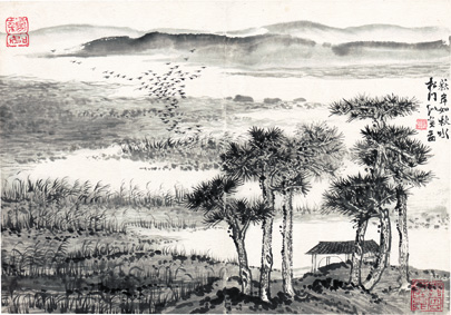 A000658中式风韵-山水 陆严 少获岸如秋水