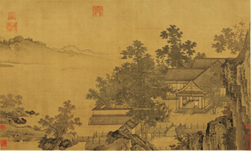 A000685中式风韵- 山水 宋 刘松年 四景山水图