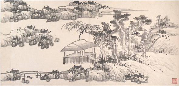 A000690中式风韵-山水清 龚贤 十二景山水册