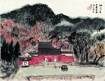A000716中式风韵- 山水-陆严少 栖霞寺