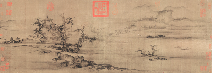 A000742中式风韵- 山水 北宋 郭熙 树色平远图 A00