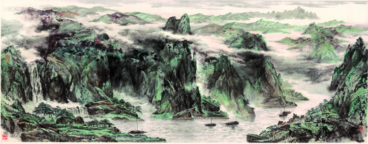 A000745中式风韵- 山水-郜宗远 青山绿水