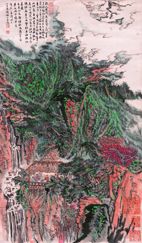 A000857中式风韵-山水风景--陆严少 东蒙隐居图