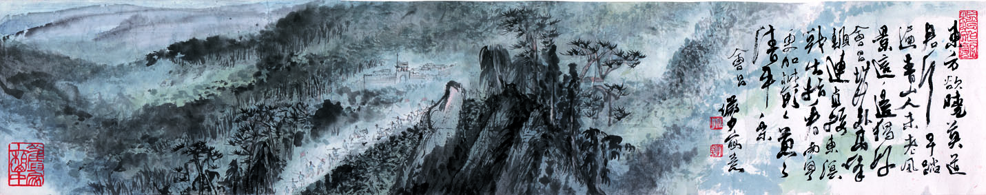 A000883中式风韵- 山水风景-陆严少 东方欲晓