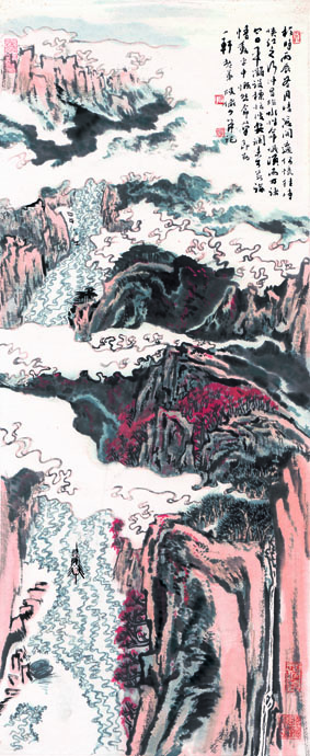 A000949中式风韵-山水风景-陆严少 峡江之行