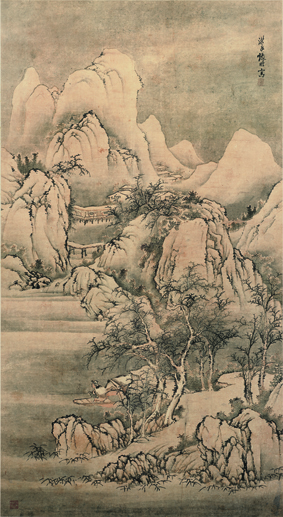 A000964中式风韵-山水风景-明 佚名 雪景图