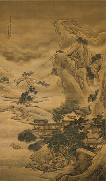 A000992中式风韵-山水风景-清 袁耀 山雨欲来图