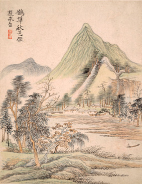 A001002中式风韵-山水风景-清 恽寿平 山水册