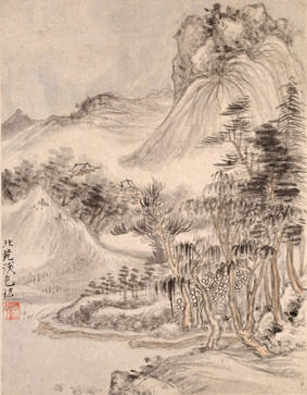 A001003中式风韵-山水风景-清 恽寿平 山水册