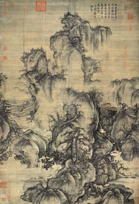 A001019中式风韵-山水风景-早春图
