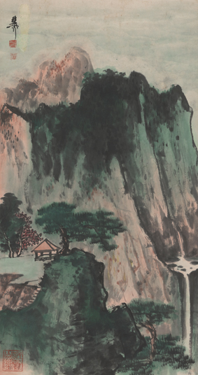 A001034中式风韵-山水风景- 谢稚柳-山水图轴