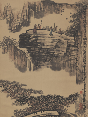 A001039中式风韵-山水风景-黄秋园-山水图轴