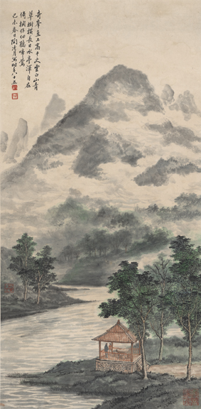 A001048中式风韵-山水风景- 陶冷月-山水图轴