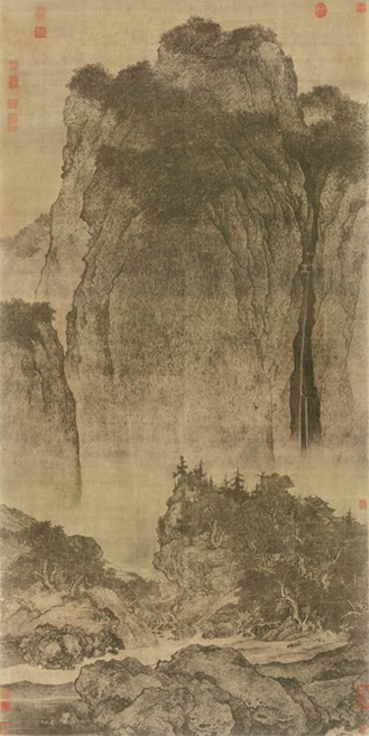 A001061中式风韵-山水风景范宽 溪山行旅图